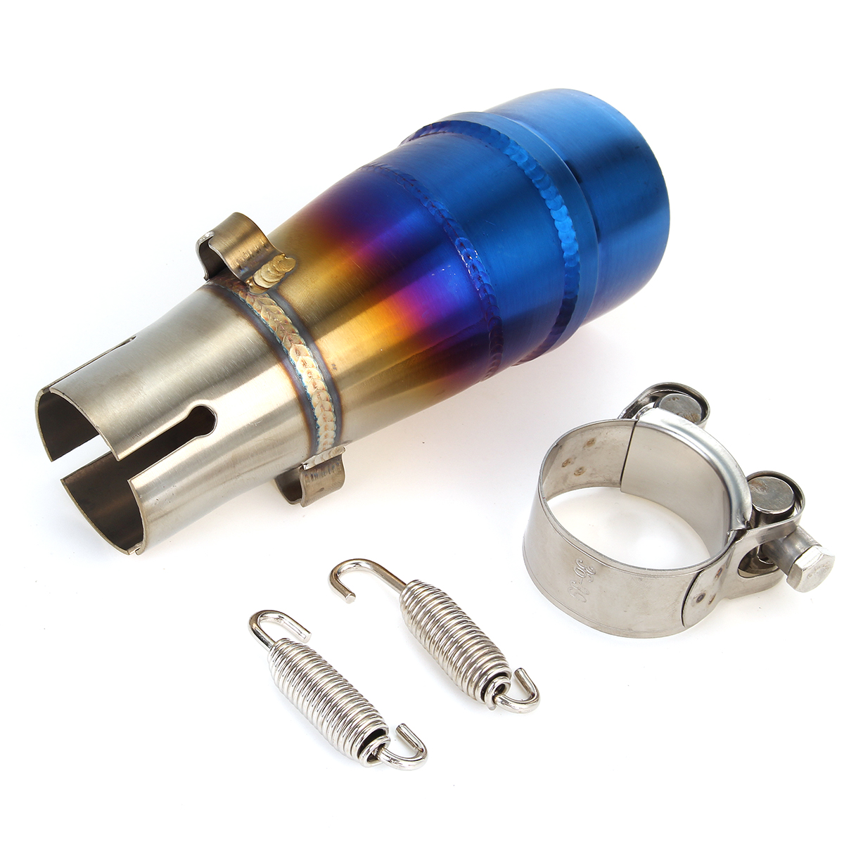 Motorcycle-Mid-Exhaust-Muffler-Link-Pipe-Tube-Escape-Connect-Adapter-Pipe-Spring-Clamp-For-Kawasaki--1780667