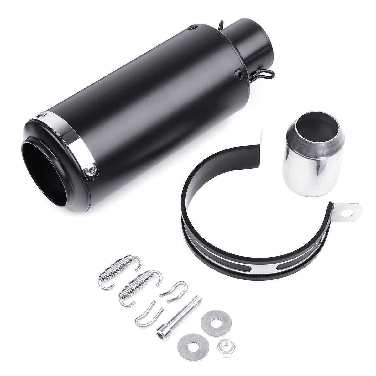 Motorcycle-Stainless-Steel-Exhaust-Muffler-Pipe-Silencer-Removable-38mm-51mm-1343622
