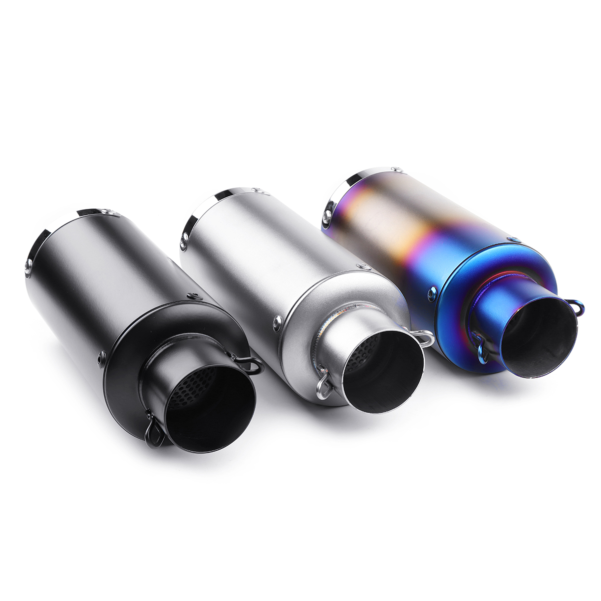 Motorcycle-Stainless-Steel-Exhaust-Muffler-Pipe-Silencer-Removable-38mm-51mm-1343622