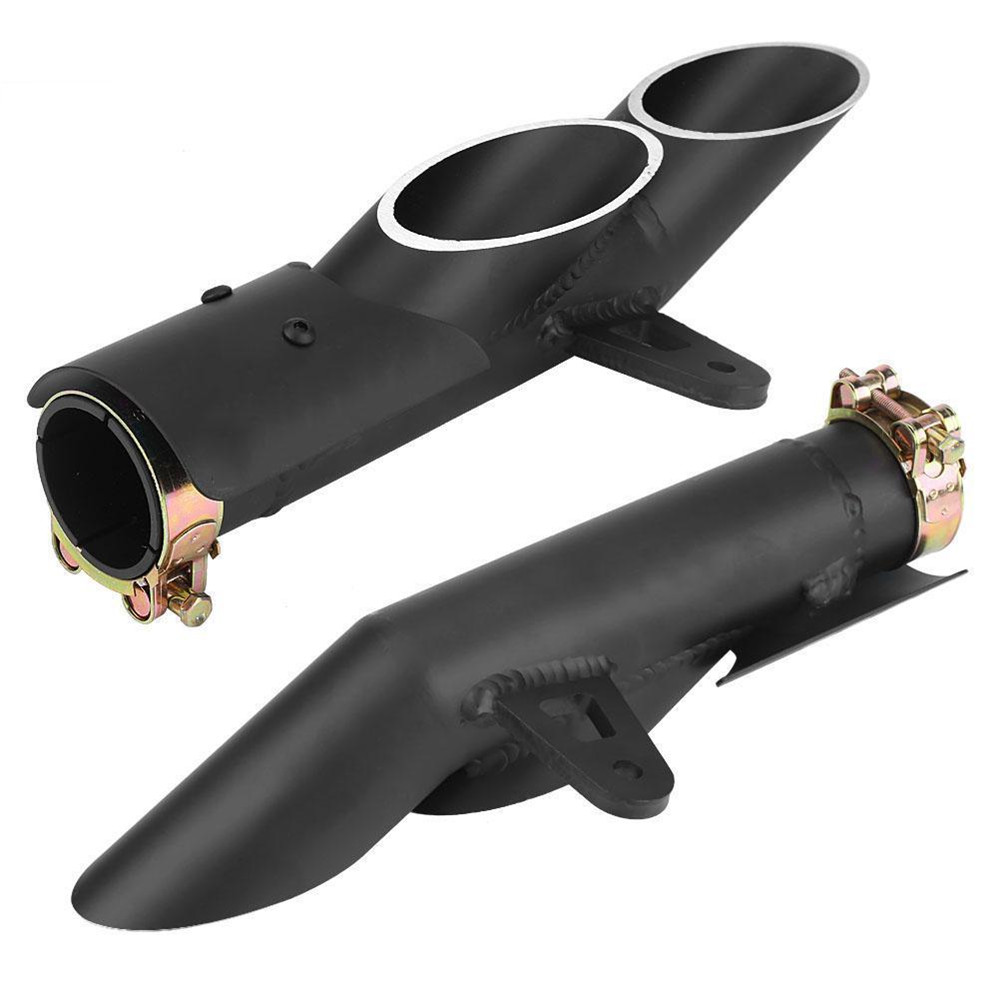 New-Dual-outlet-Exhaust-Tail-Pipe-Muffler-Tip-For-Yamaha-YZF-R6Suzuki-GSX-R-1342340