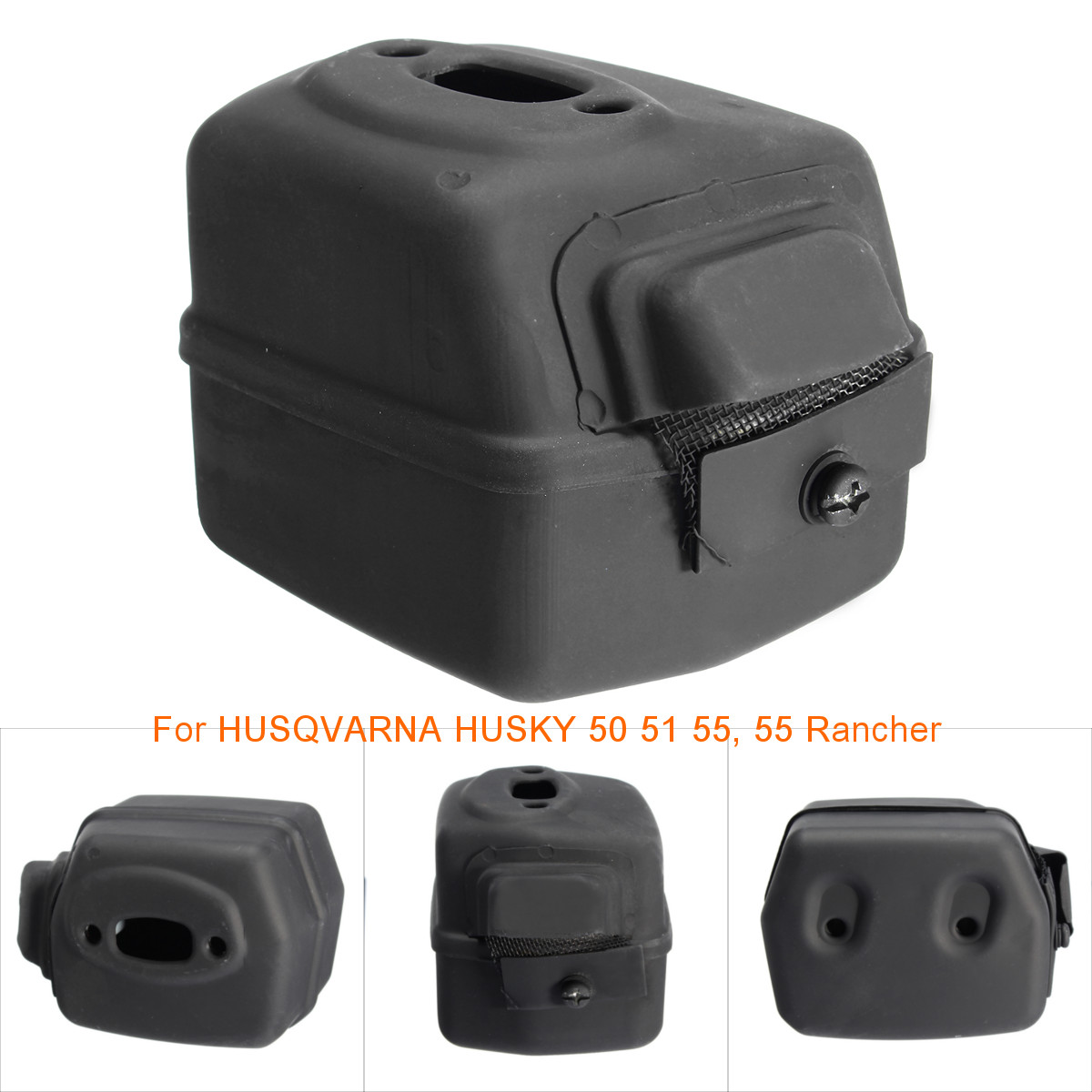 Plastic-Black-Exhaust-Muffler-Support-For-HUSQVARNA-HUSKY-50-51-55-55-Rancher-1353082