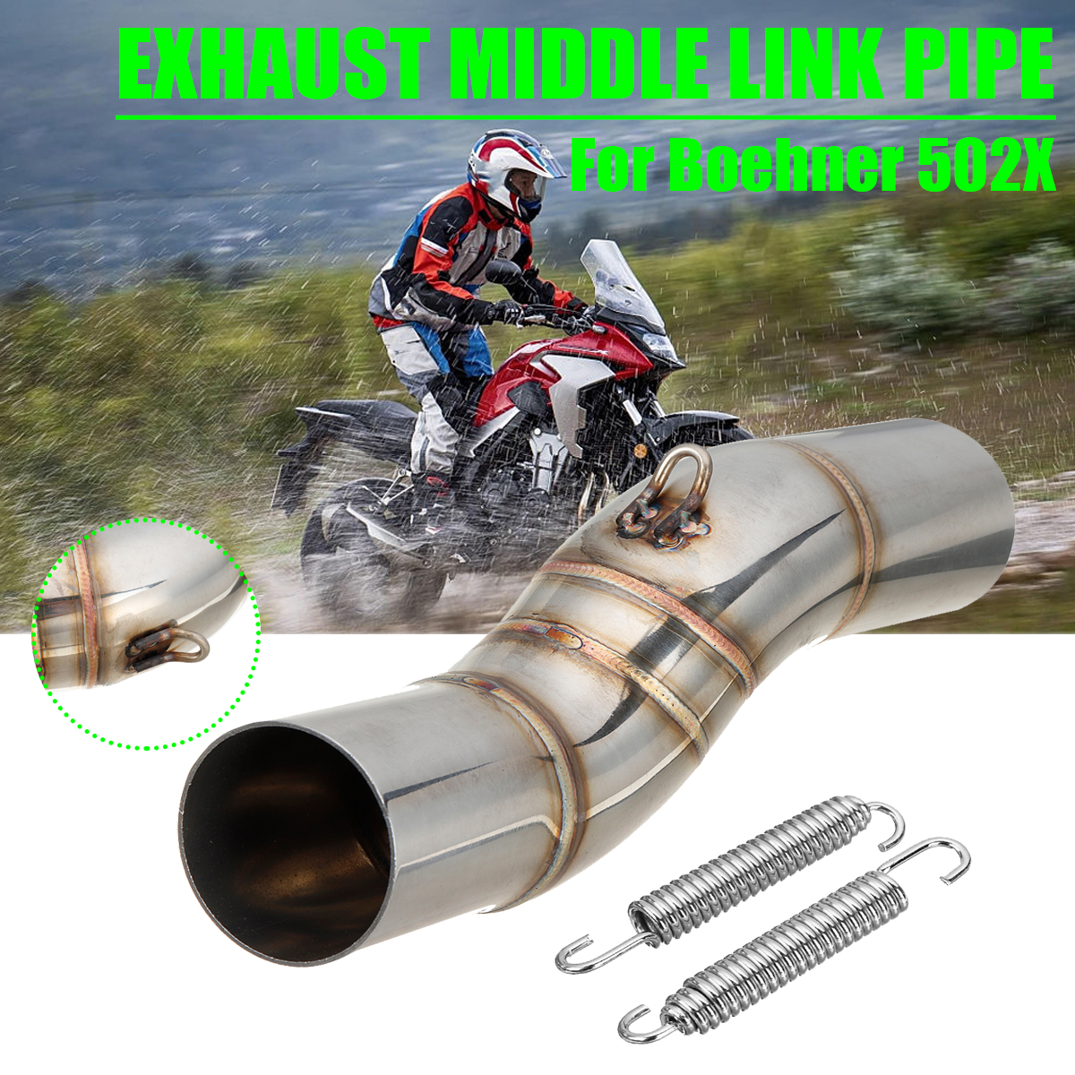 Stainless-steel-Motorcycle-Exhaust-Mid-Pipe-Link-Pipe-For-Boehner-502X-48mm-1784193