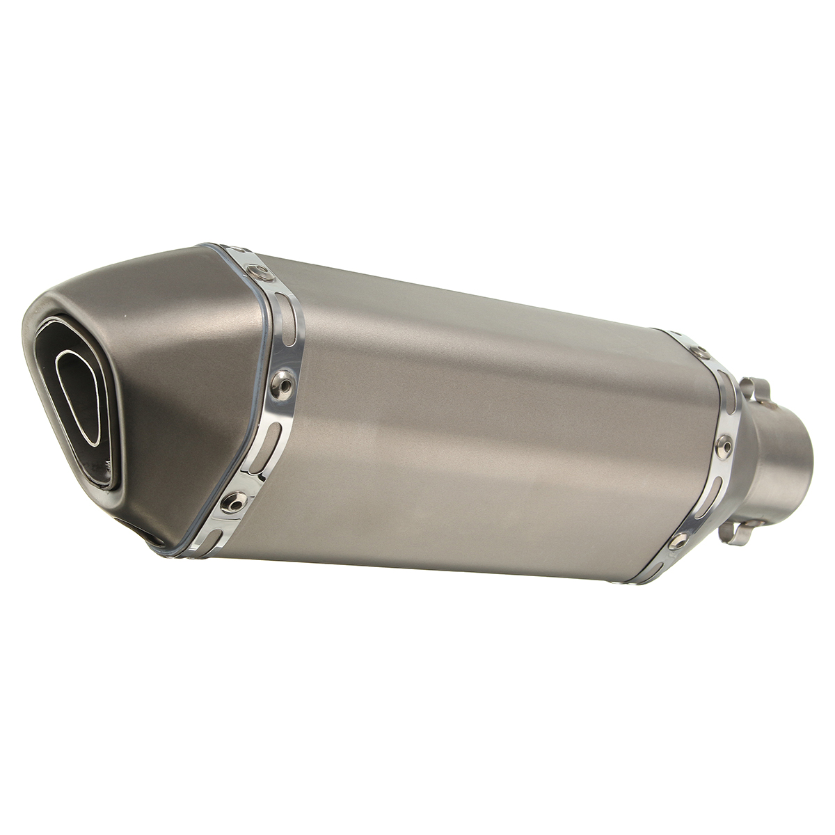 Titanium-38-51mm-Stainless-Steel-Motorcycle-Exhaust-Muffler-Slip-on-Street-Bike-1058684