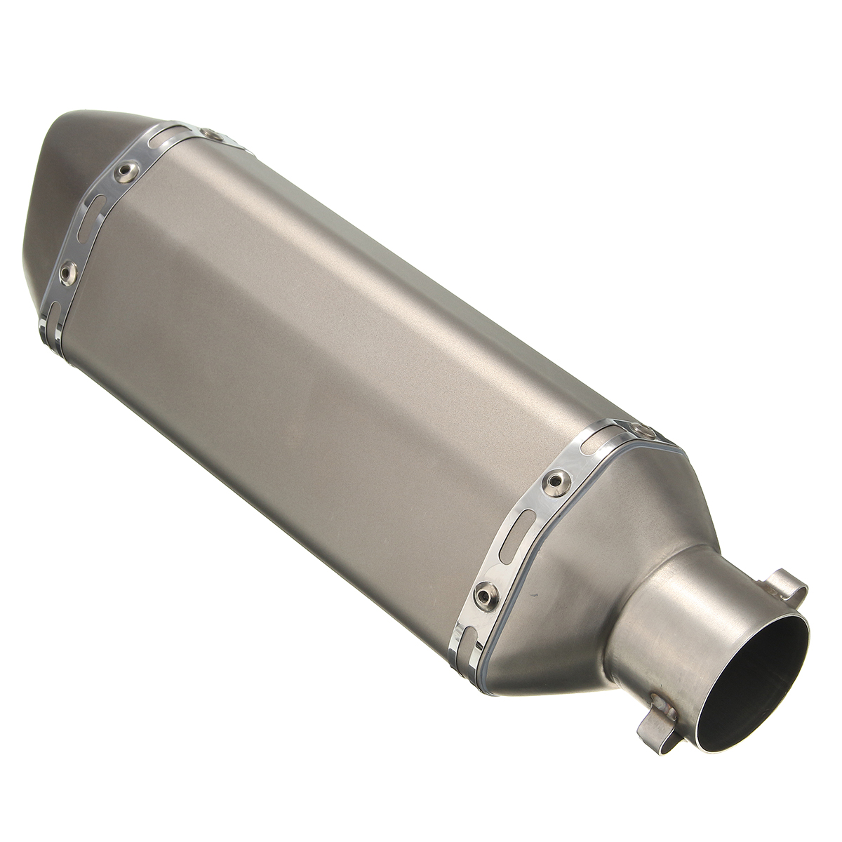 Titanium-38-51mm-Stainless-Steel-Motorcycle-Exhaust-Muffler-Slip-on-Street-Bike-1058684