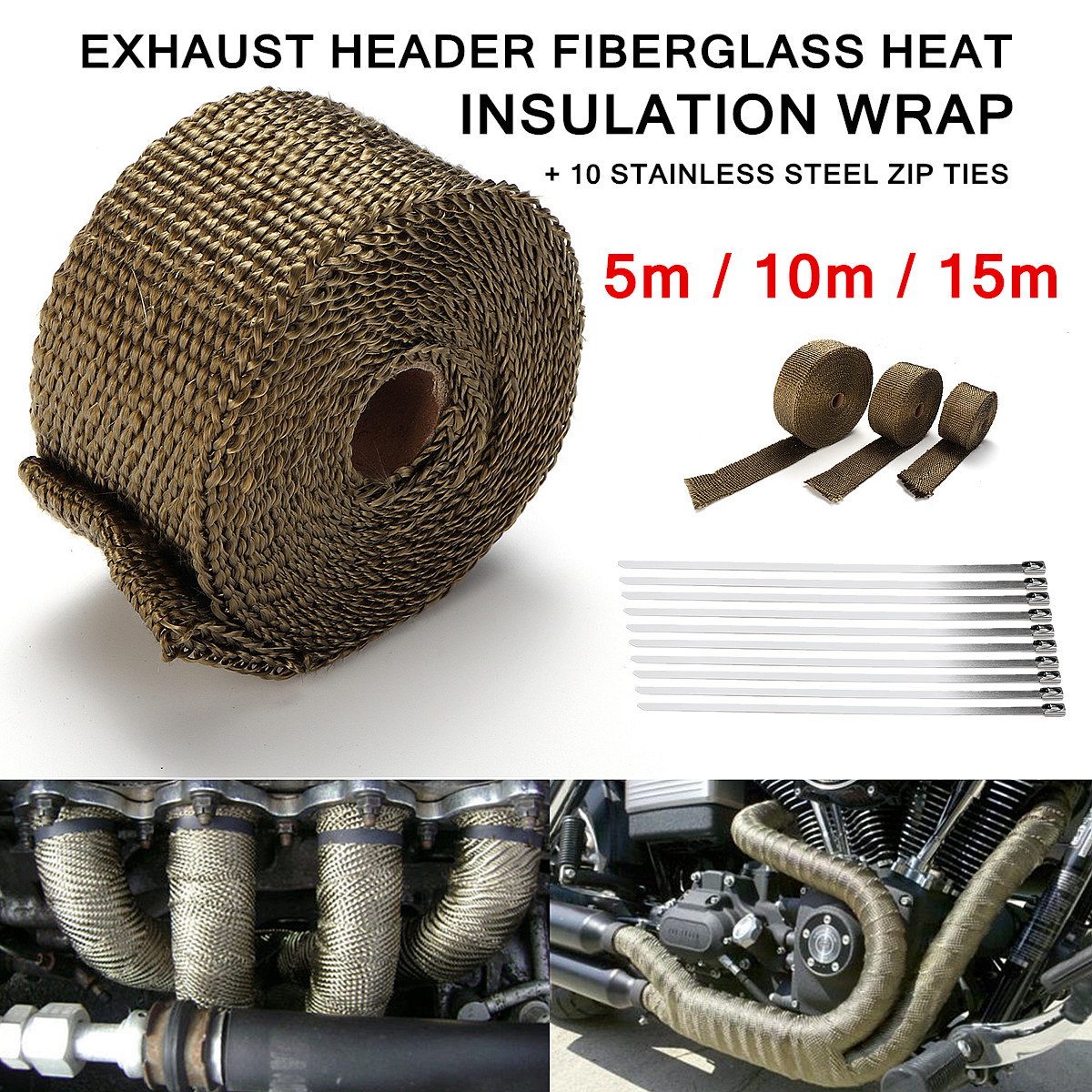 Titanium-Header-Exhaust-Heat-Wrap-Tape-Protection-with-Stainless-Steel-Zip-Ties-1276612