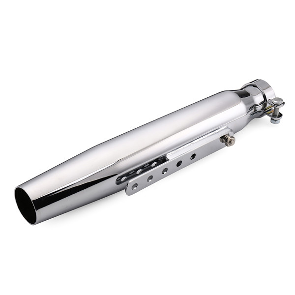 Universal-15-Motorcycle-Tapered-Exhaust-Muffler-Silencer-For-Cafe-Racer-Custom-1270363
