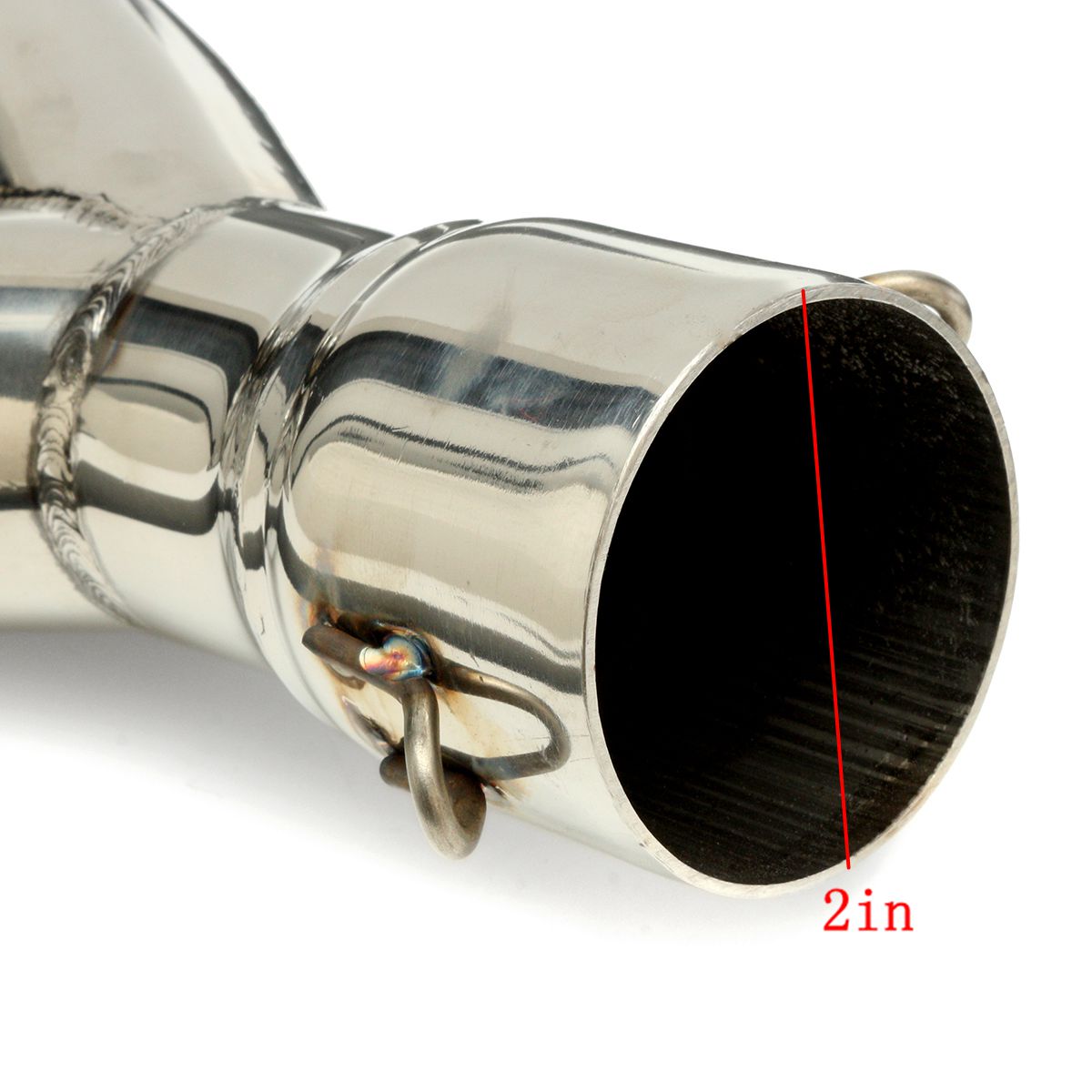 Universal-38-51mm-Dual-Exhaust-Muffler-Pipe-Stainless-Motorcycle-Street-Bike-1172275