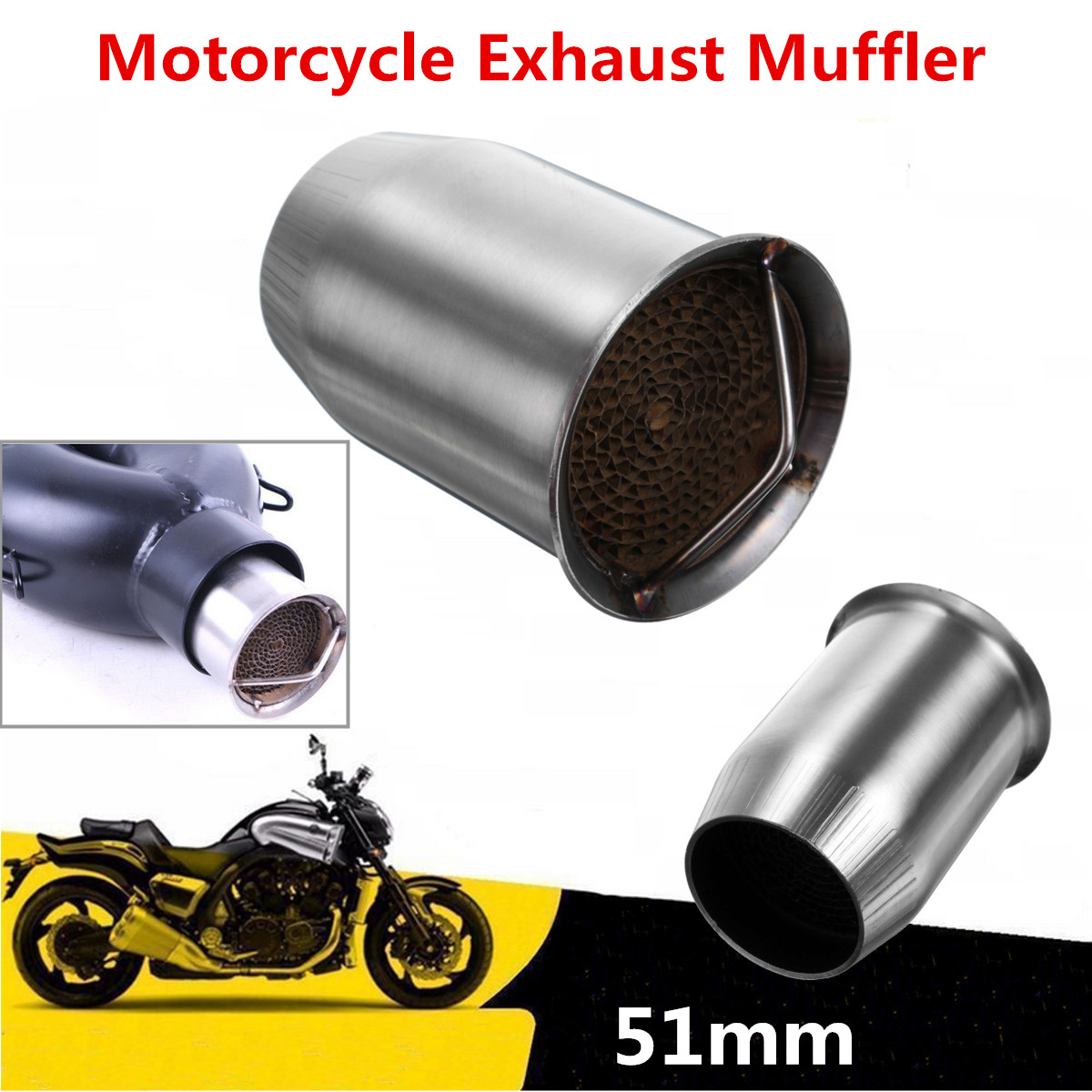 Universal-51mm-Removable-Metal-Motorcycle-Exhaust-Can-Silencer-Muffler-Baffle-1260850