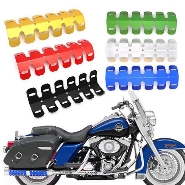 Universal-Motorcycle-2-stroke-Engine-Exhaust-Muffler-Pipe-Heat-Shield-Cover-Guard-1172241