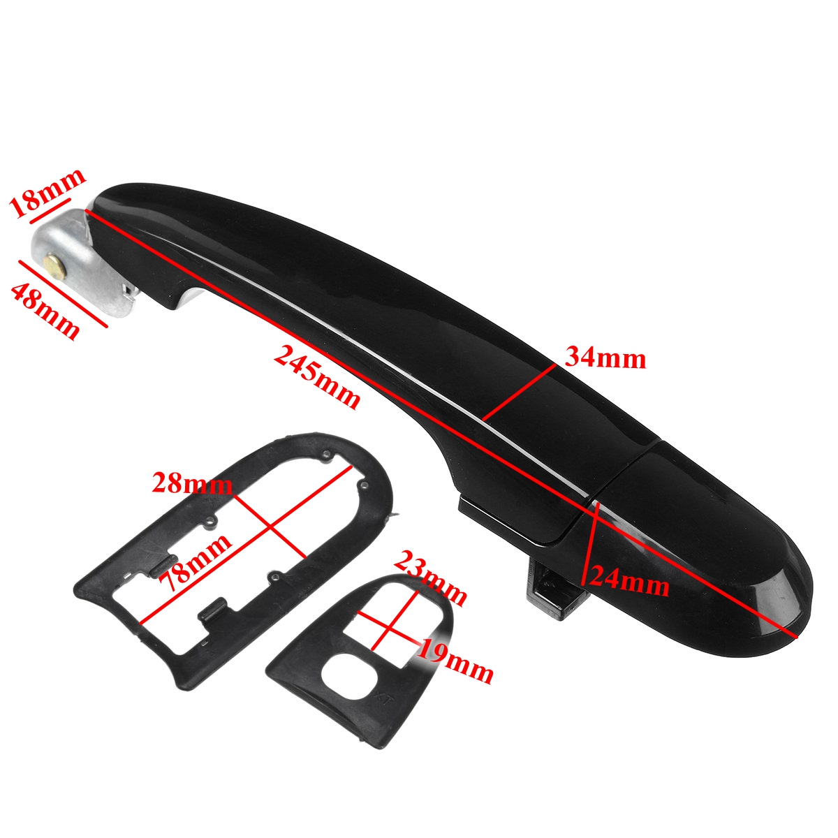 Car-Rear-Left-Black-Exterior-Outside-Door-Handle-for-Hyundai-Tucson-2005-09-1638742