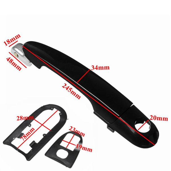 Front-Black-Right-Exterior-Outside-Door-Handle-For-Hyundai-Tucson-05-09--836602E000-1258558