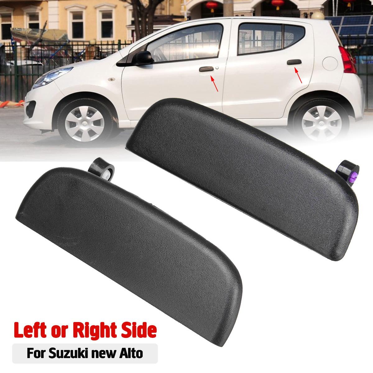 Left-or-Right-Black-Car-Front-and-Rear-Outer-Door-Handle-Knob-for-Suzuki-New-Alto-1430198