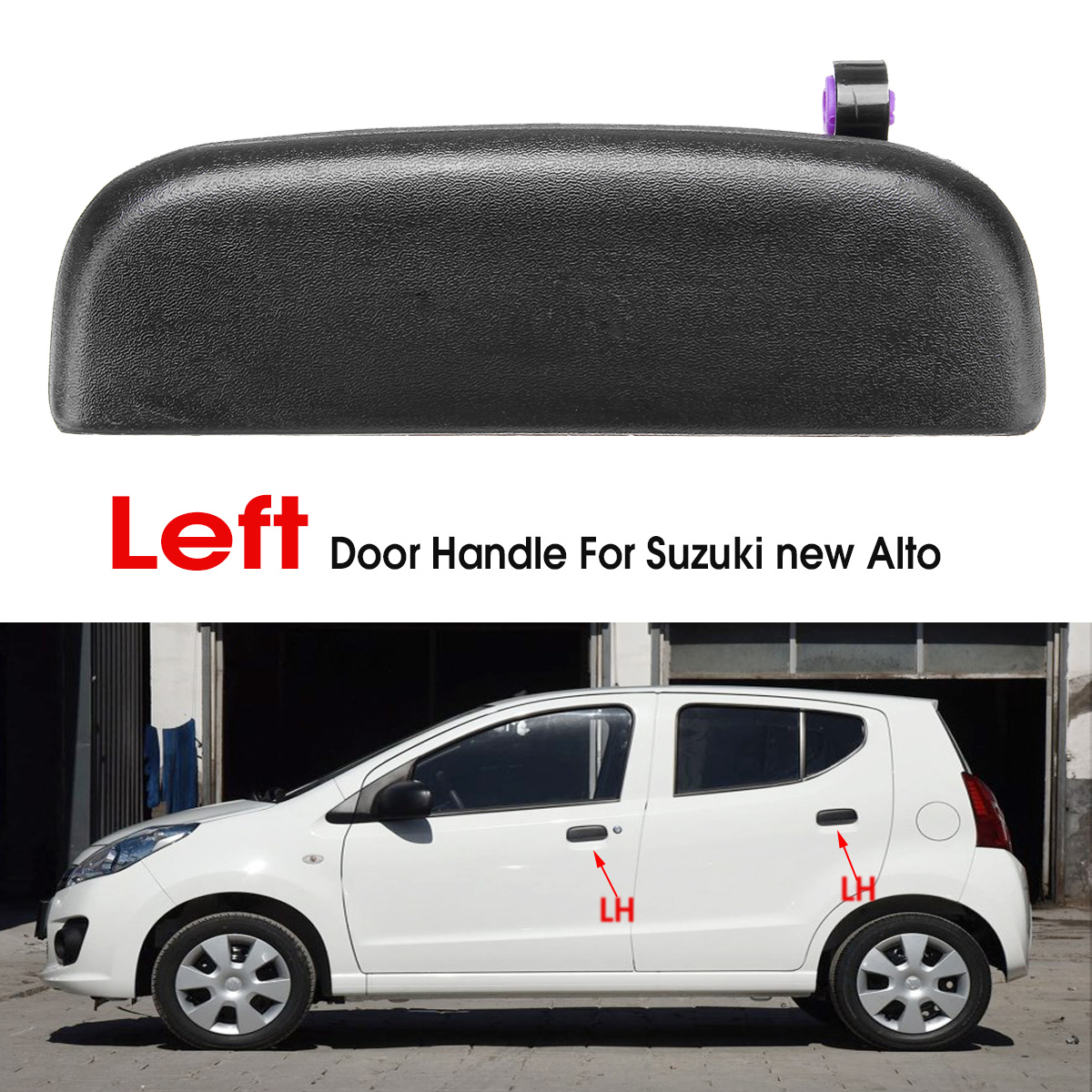 Left-or-Right-Black-Car-Front-and-Rear-Outer-Door-Handle-Knob-for-Suzuki-New-Alto-1430198