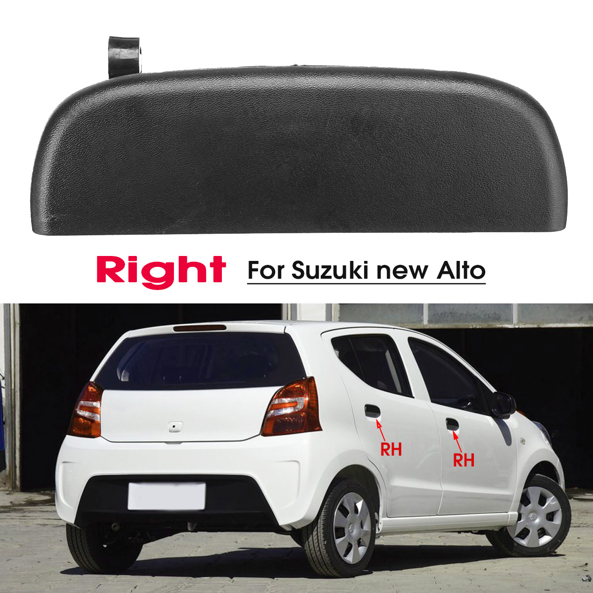 Left-or-Right-Black-Car-Front-and-Rear-Outer-Door-Handle-Knob-for-Suzuki-New-Alto-1430198