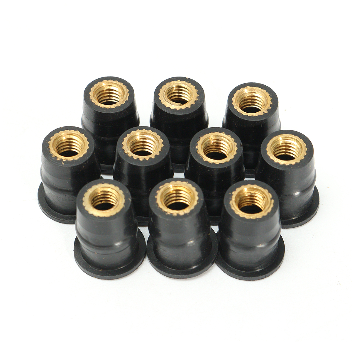 10pcs-M5-5mm-Metric-Rubber-Well-Nuts-Windscreedn-Motorcycle-Wind-Shield-Fairing-Cowl-1170076