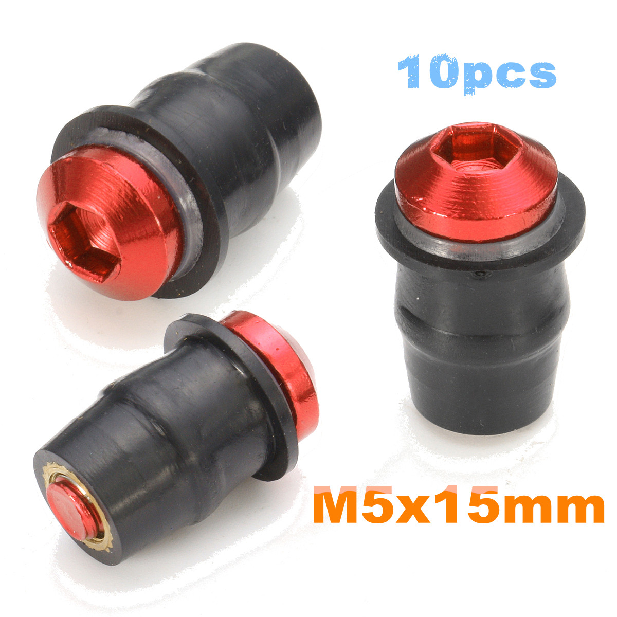 10pcs-Motorcycle-Fairing-Nut-Bolt-M5x15mm-Windscreen-Windshield-Screw-Orange-1356025