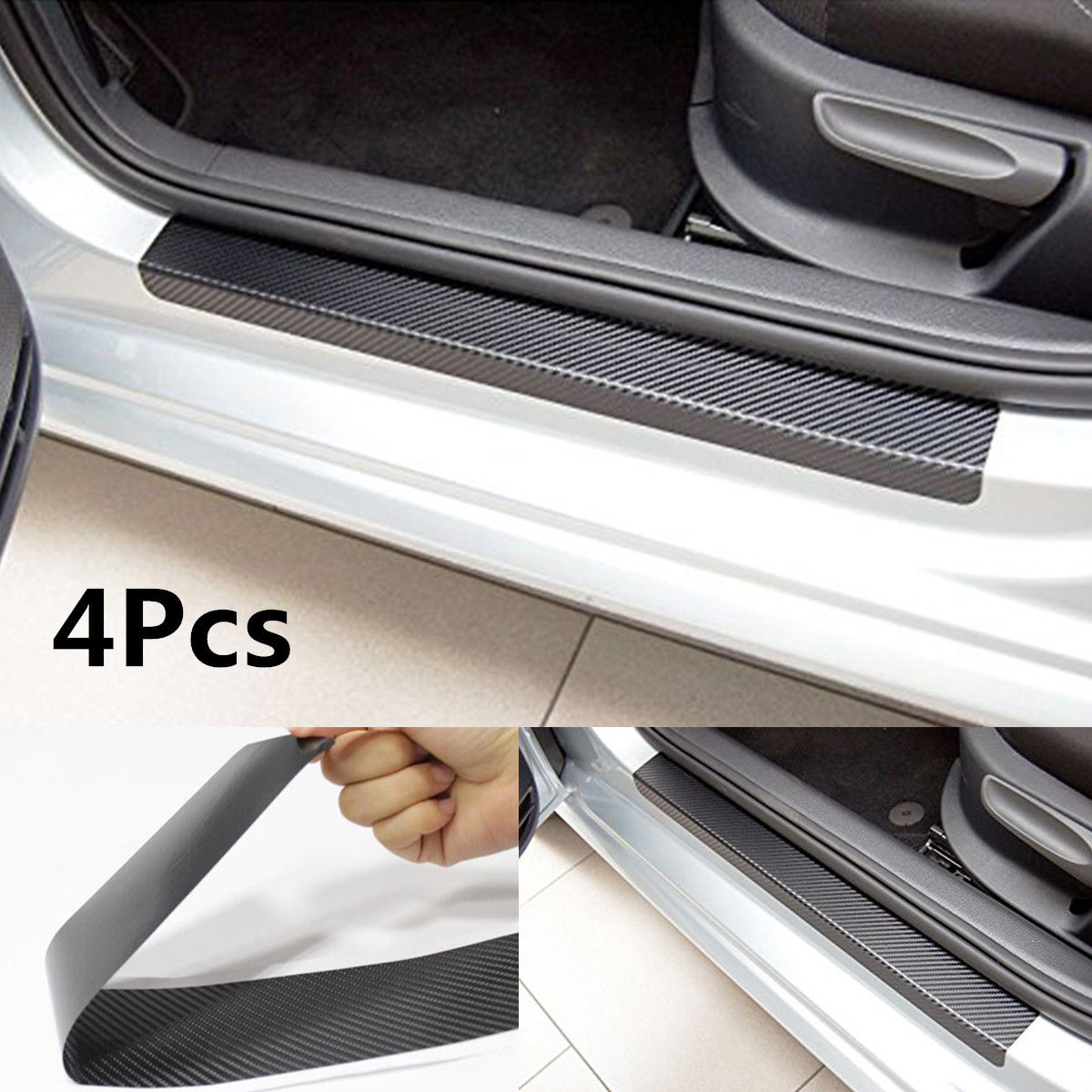 4Pcs-3D-Carbon-Fiber-Pattern-Car-Door-Plate-Sill-Scuff-Cover-Anti-Scratch-Strip-Trunk-Mat-1372389