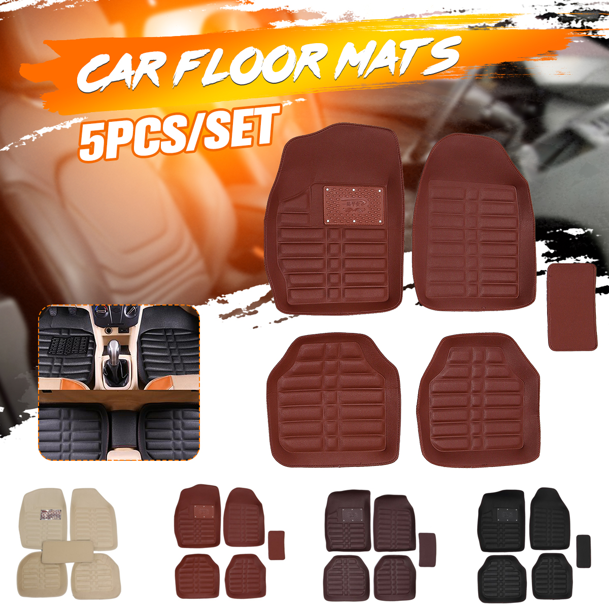5PcsSet-Car-Floor-Mats-Front-Rear-Liner-Waterproof-Universal-Vehicle-Carpets-1679346