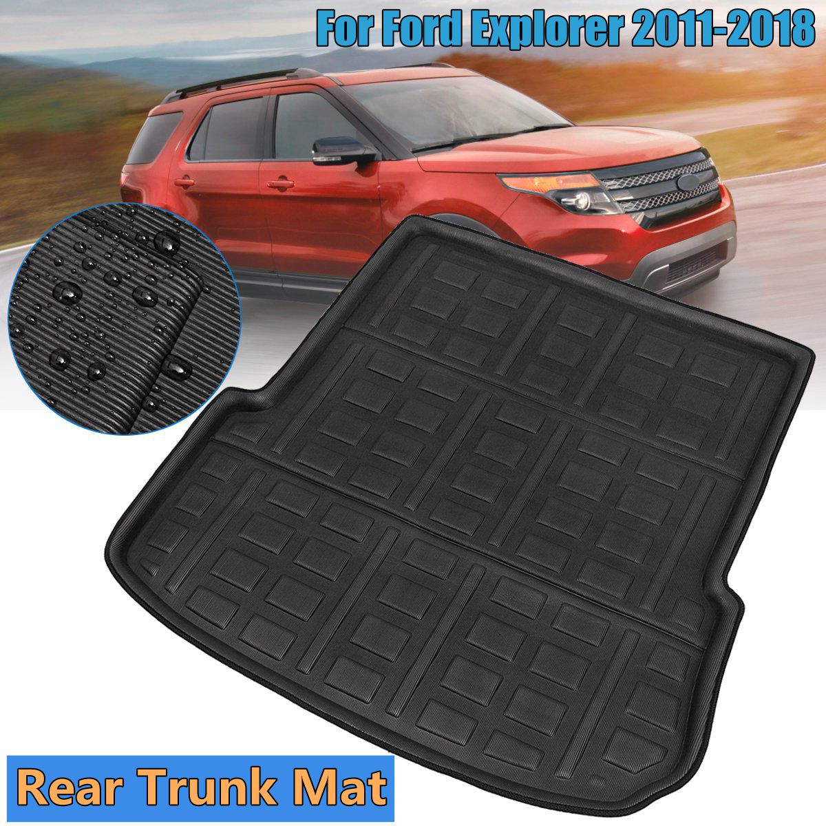Car-Boot-Cargo-Liner-Rear-Trunk-Floor-Mat-Carpet-Trayfor-Ford-Explorer-2011-2018-1553734