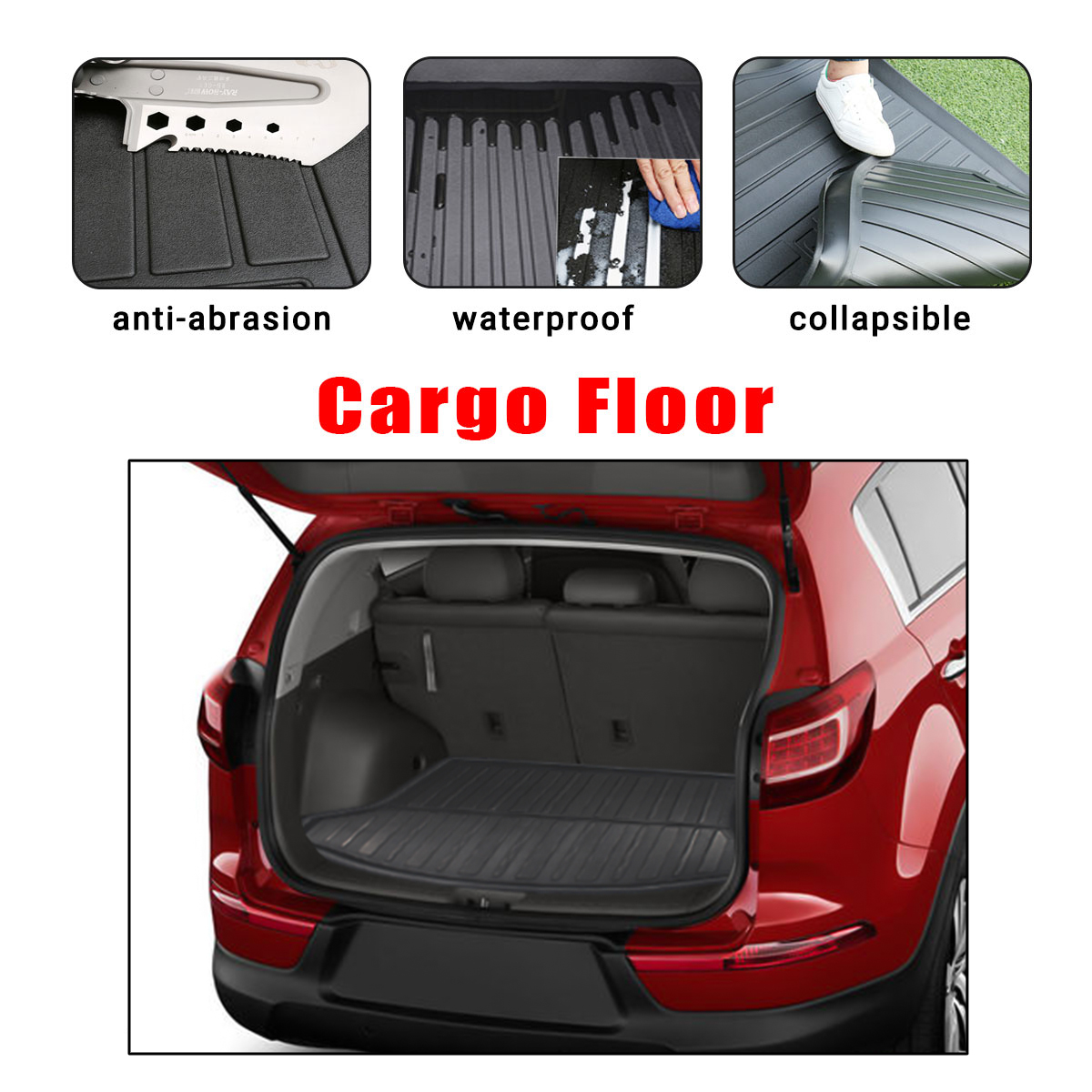Car-Rear-Trunk-Cargo-Liner-Mat-For-Kia-Sportage-SL-2011-2015-3rd-Gen-Only-1537196