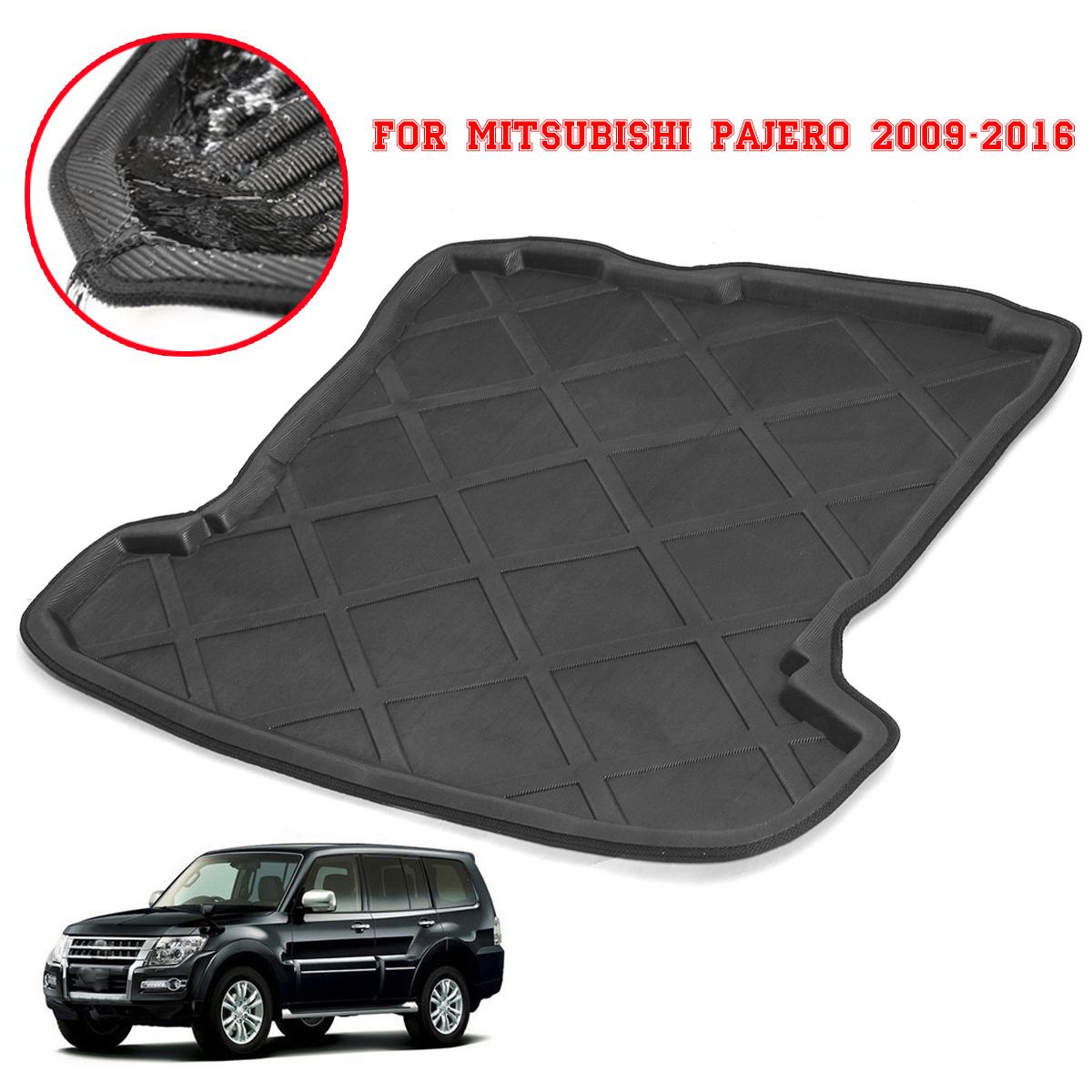 Rear-Trunk-Tray-Boot-Liner-Cargo-Mat-Floor-Protector-For-Mitsubishi-Pajero-2009-2016-1826922