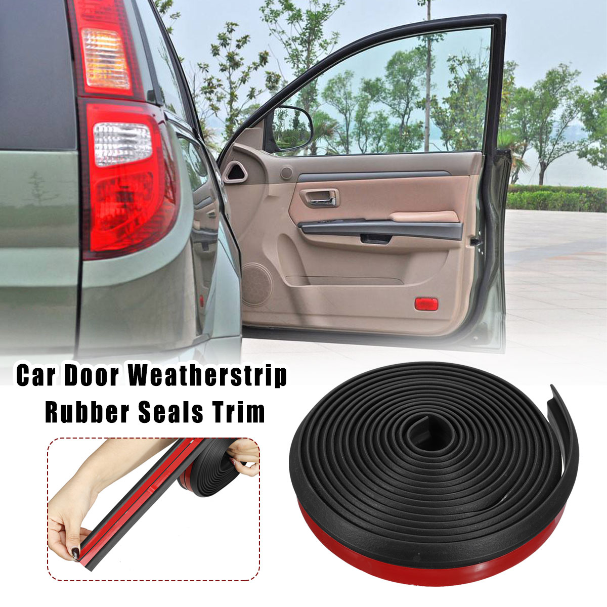 Rubber-Sealing-Strip-Z-Type-3M-Adhesive-Car-Door-Sound-Insulation-Weatherstrip-For-Most-Cars-Trucks--1519443