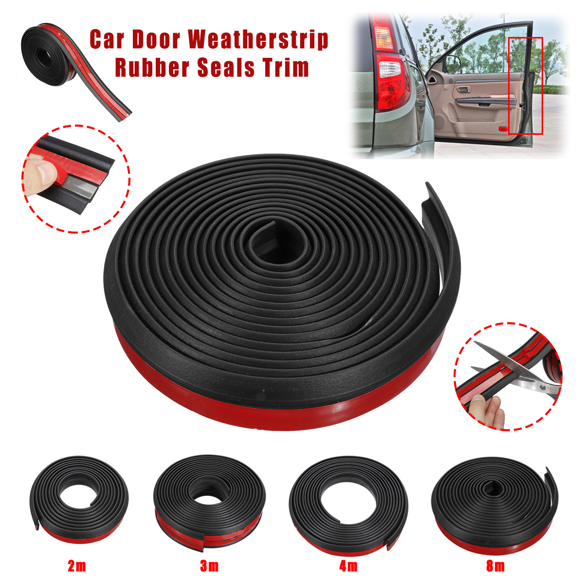 Rubber-Sealing-Strip-Z-Type-3M-Adhesive-Car-Door-Sound-Insulation-Weatherstrip-For-Most-Cars-Trucks--1519443