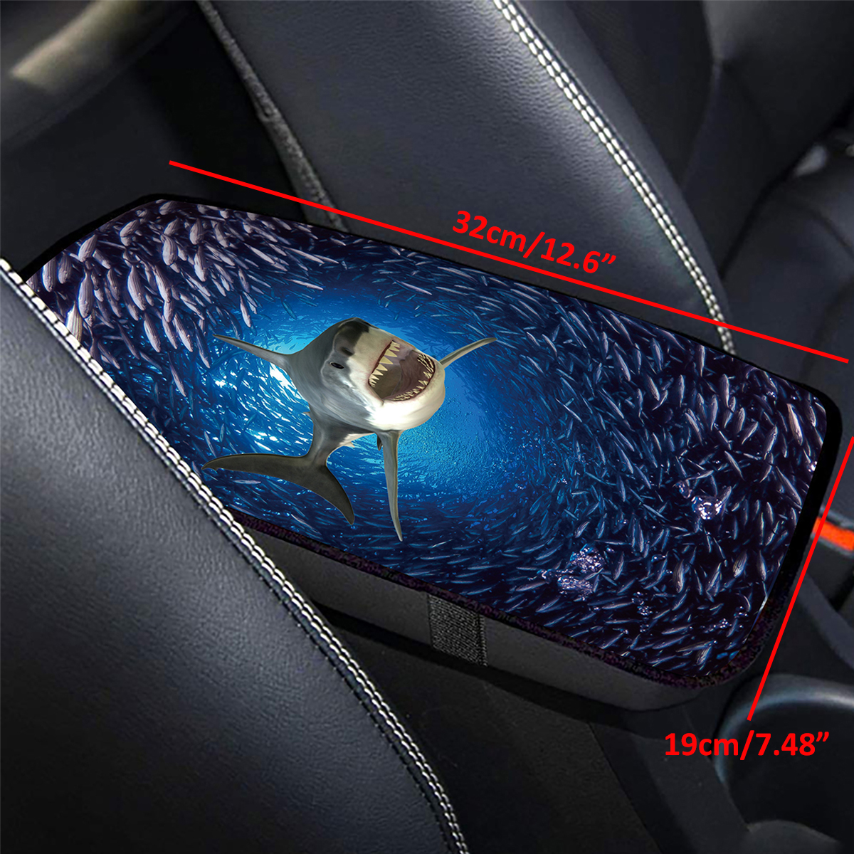 Universal-Car-Foot-Pad-Front-Rear-Floor-Mats-Cover-Washable-Sharks-Pattern-1803007