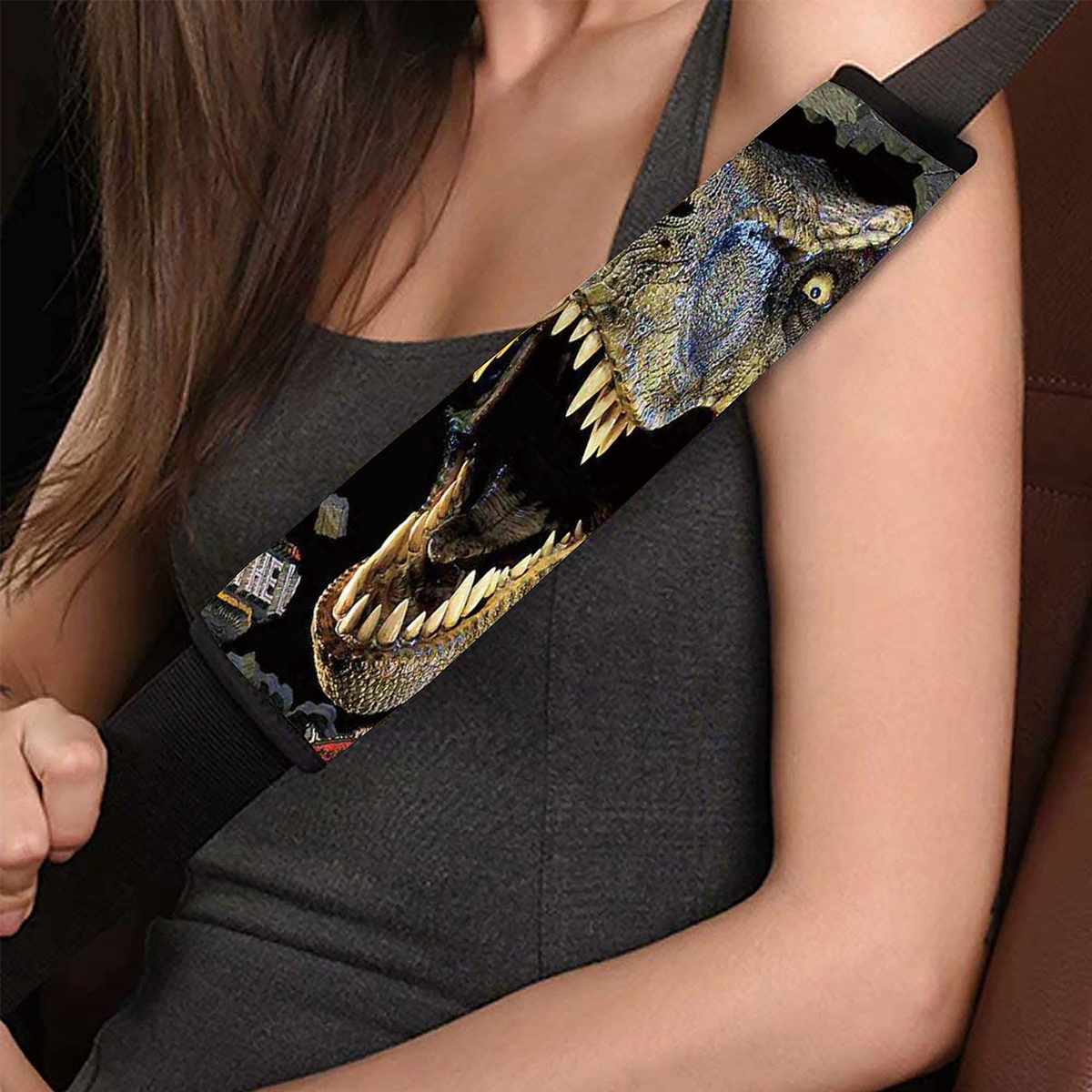 Universal-Dinosaur-Pattern-Front-Rear-Car-Floor-Mat-Pad-Washable-Anti-Dust-1803005