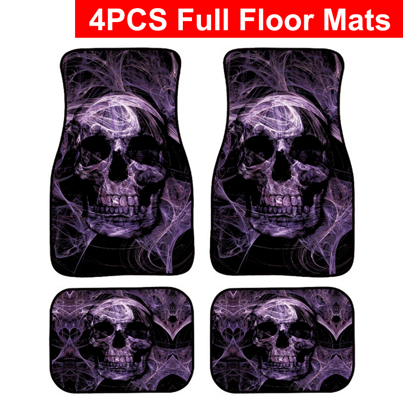 Universal-Skull-3D-Printing-Car-Floor-Mats-Front--Rear-Carpet-Mat-Armrest-1803001