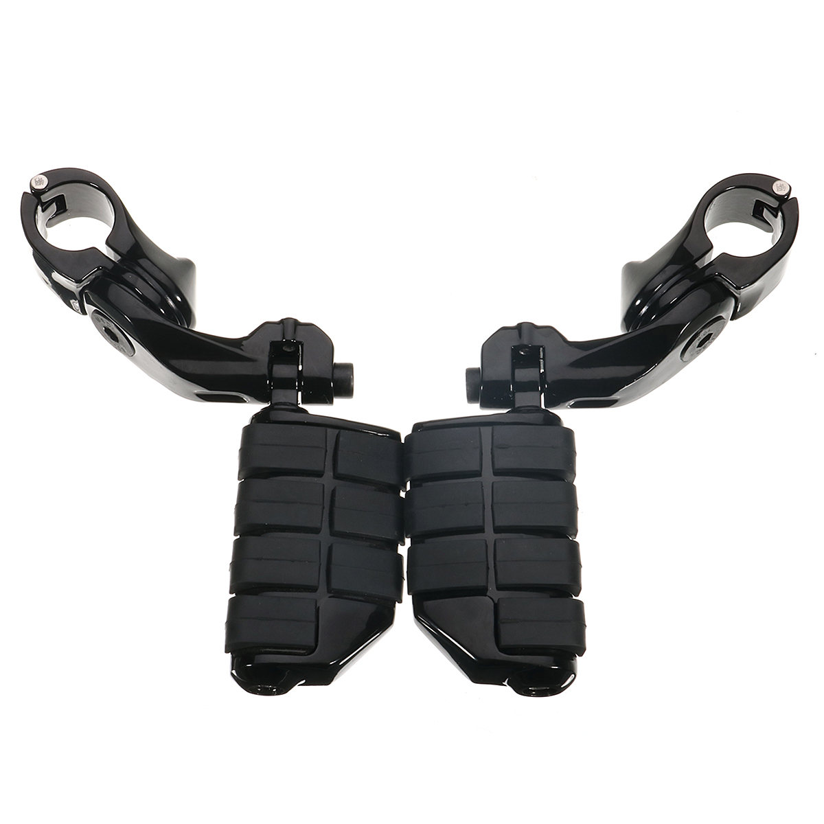 125inch32mm-Black-Foot-Adjustable-Pegs-Pedal-Long-Angled-For-Harley-Davidson-1227214