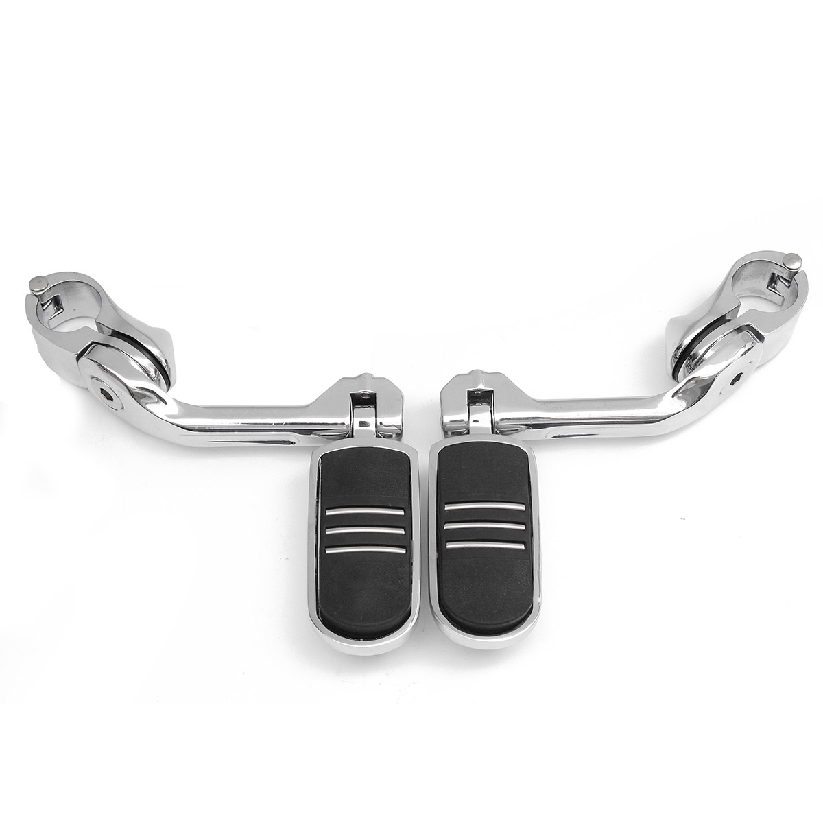 32mm-125Inch-Adjustable-Chrome-Rear-Foot-Pegs-Pedals-For-Harley-Davidson-1103256