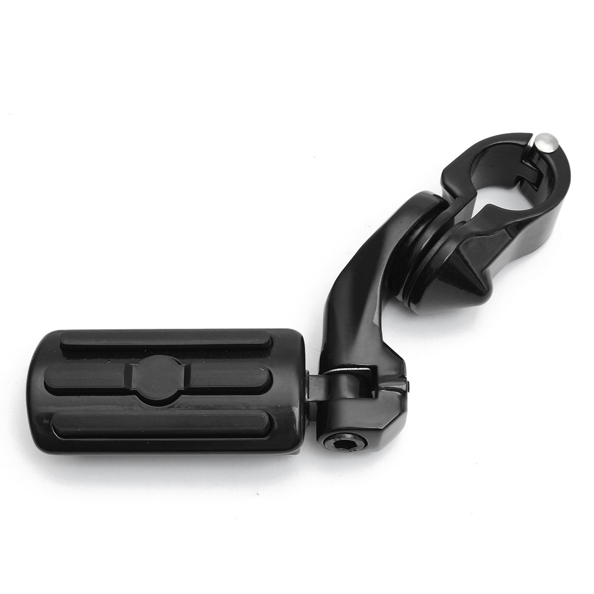Black-125inch-32cm-Adjustable-Foot-Pegs-Pedals-Rear-Short-Type-For-Harley-1140881
