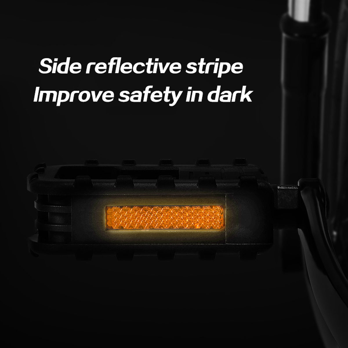 Black-916quot-14mm-Bicycle-Pedals-Aluminum-Plastic-Reflective-Road-Mountain-Bike-1715899