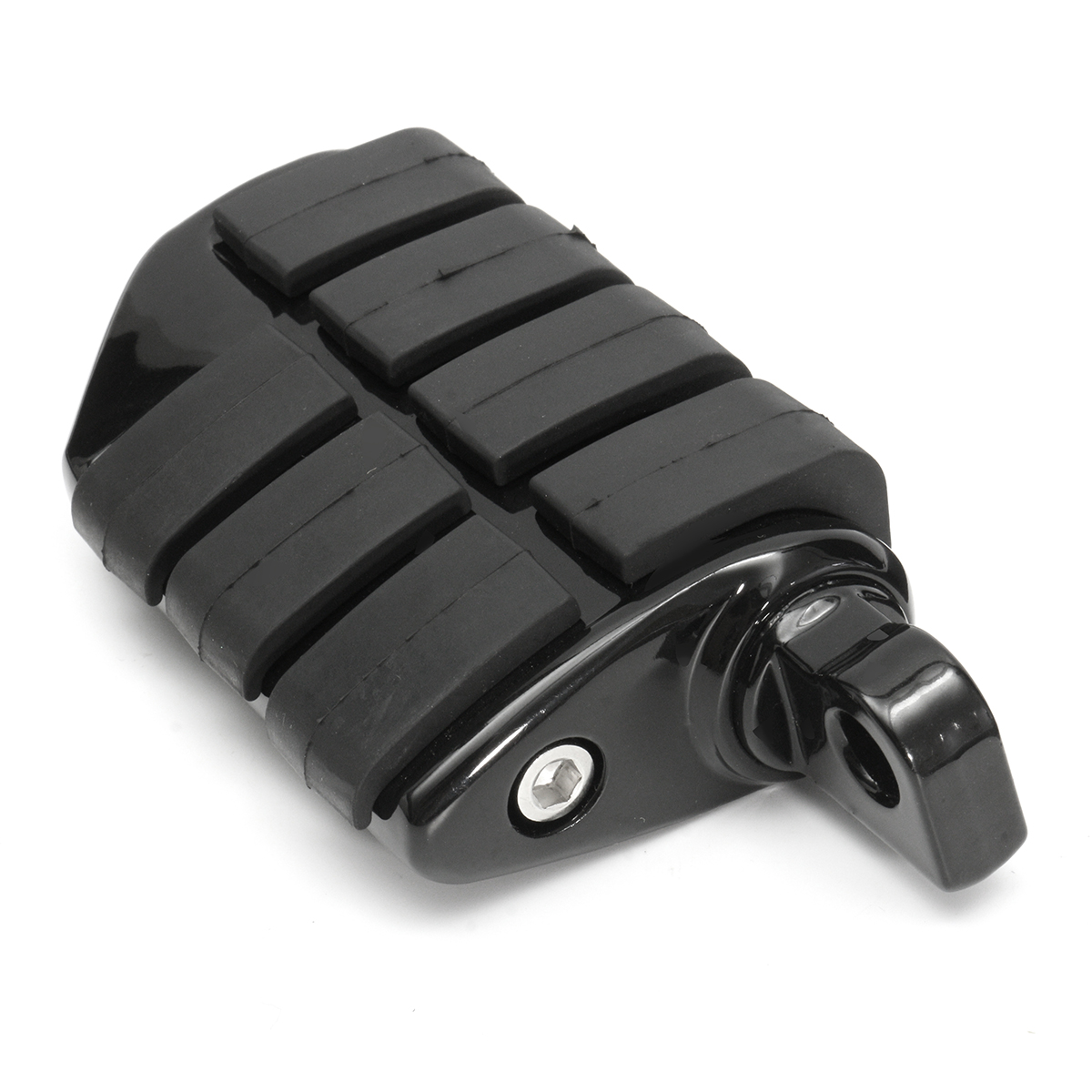 Black-Motorcycle-Left--Right-Sides-Foot-Peg-Pedal-For-HarleyHondaYamaha-1151416