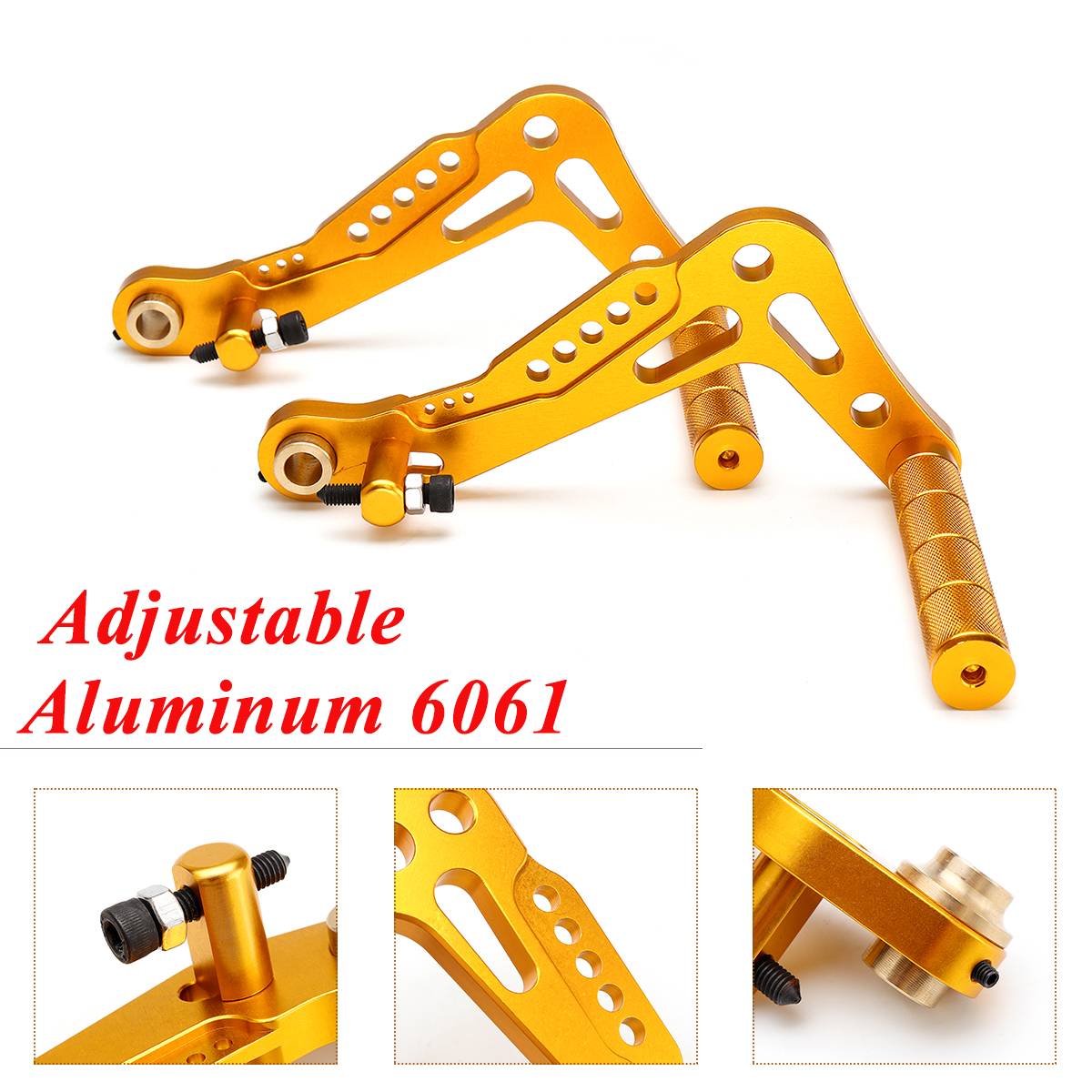 CNC-Go-Kart-Racing-Pedals-Billet-Brake-Accelerator-Set-Aluminum-Universal-1475624