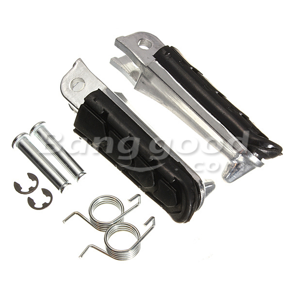 Front-Foot-Pegs-Black-For-Kawasaki-Honda-Yamaha-25624