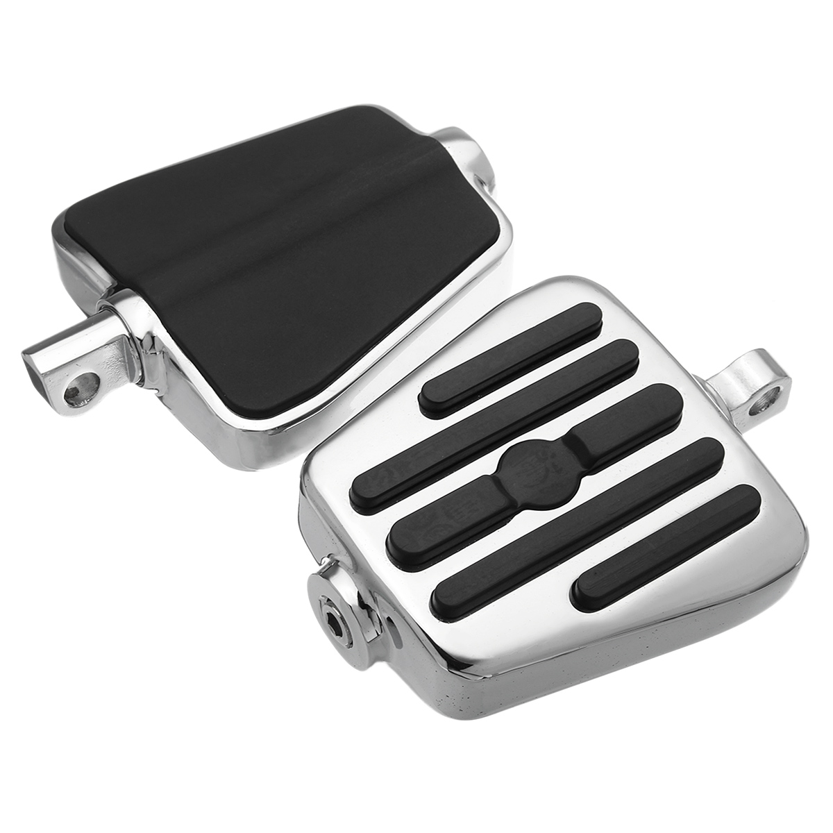 Male-Mount-Footboards-Motorcycle-Foot-Board-Pegs-For-Harley-Davidson-Chrome-1410161