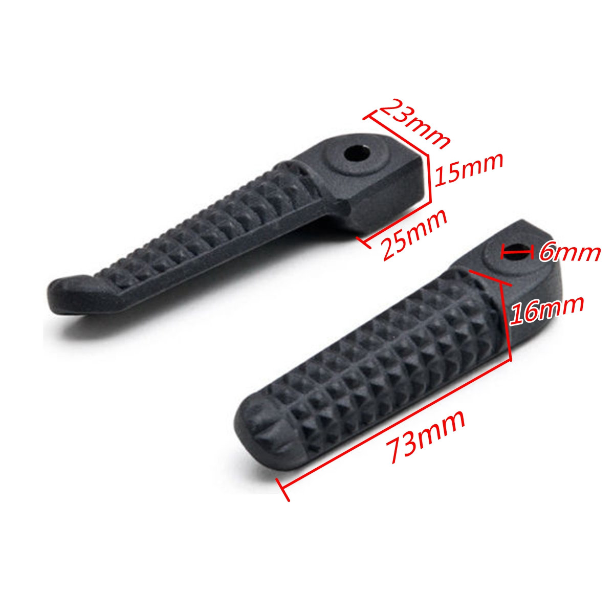 Motorcycle-Rear-Footrests-Pegs-Black-Pedals-For-Yamaha-Vmax-1200-YZF-R1-R6-R6S-1071318
