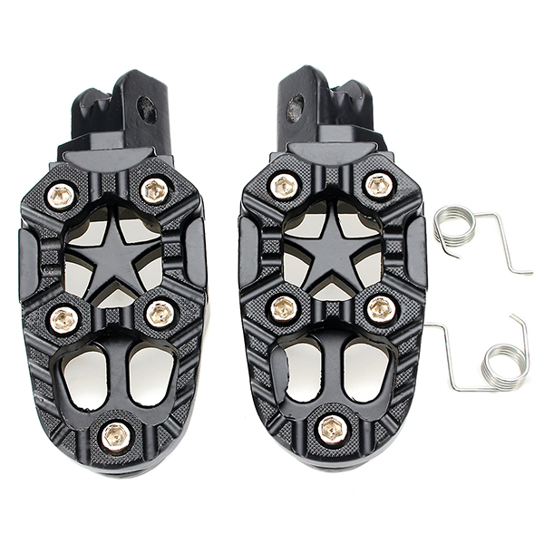 Motorcylce-Bike-Foot-Pegs-Pedals-Treadles-Footrest-Foot-Peg-Universal-Aluminum-Alloy-Sliver-Black-1139655