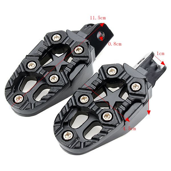 Motorcylce-Bike-Foot-Pegs-Pedals-Treadles-Footrest-Foot-Peg-Universal-Aluminum-Alloy-Sliver-Black-1139655