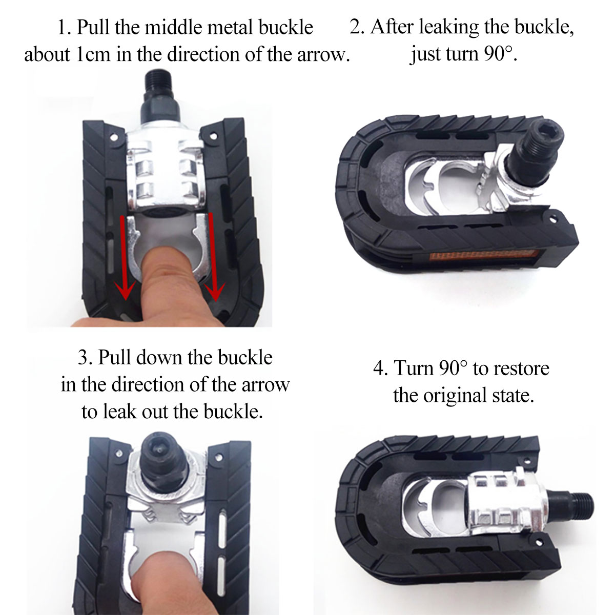Pair-Aluminum-Alloy-Bicycle-Foldable-Pedals-916quot-14mm-For-Road-Mountain-Bike-1715900
