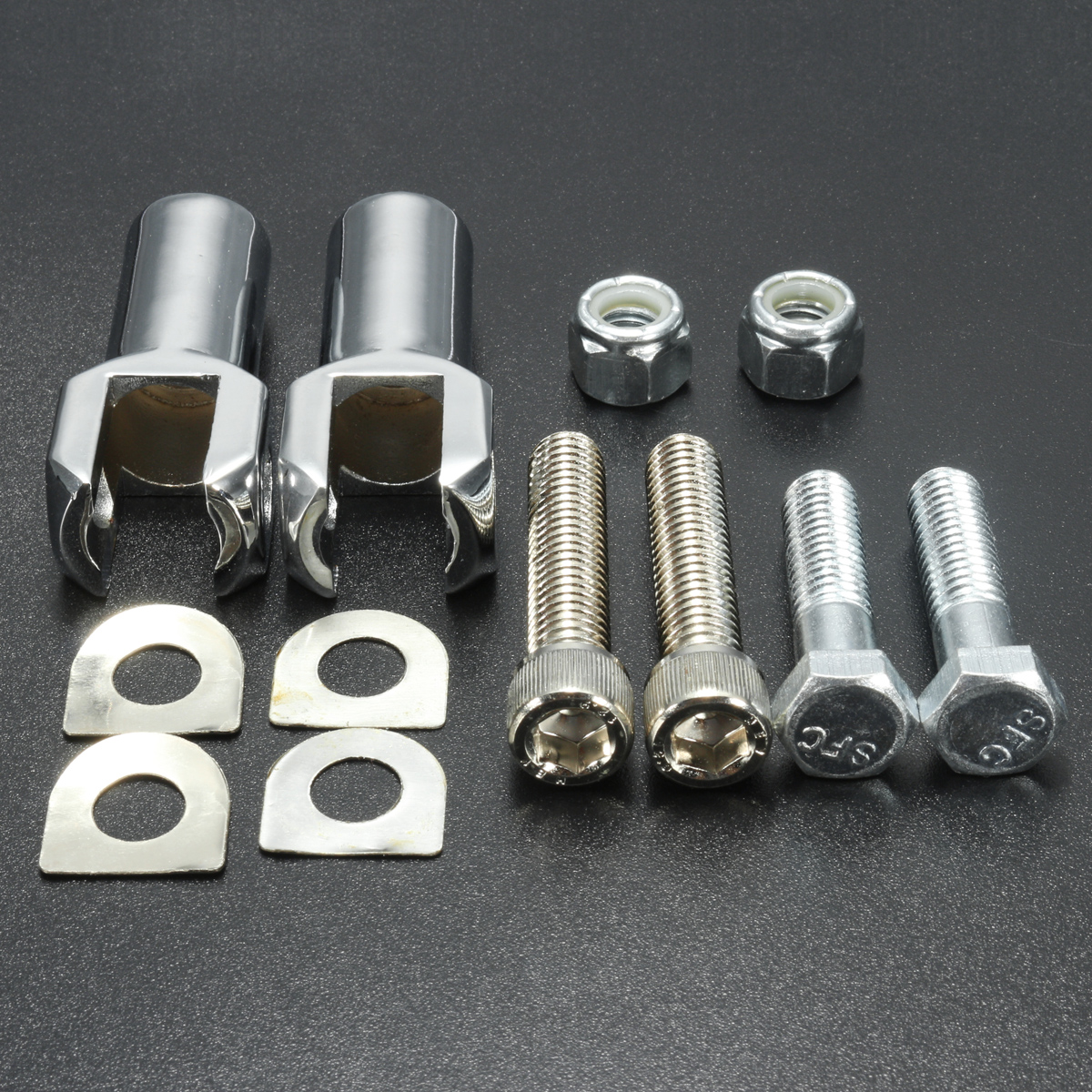 Passenger-Footrest-Peg-Support-Mount-Holder-Clevis-Kit-For-Harley-Softail-1157911