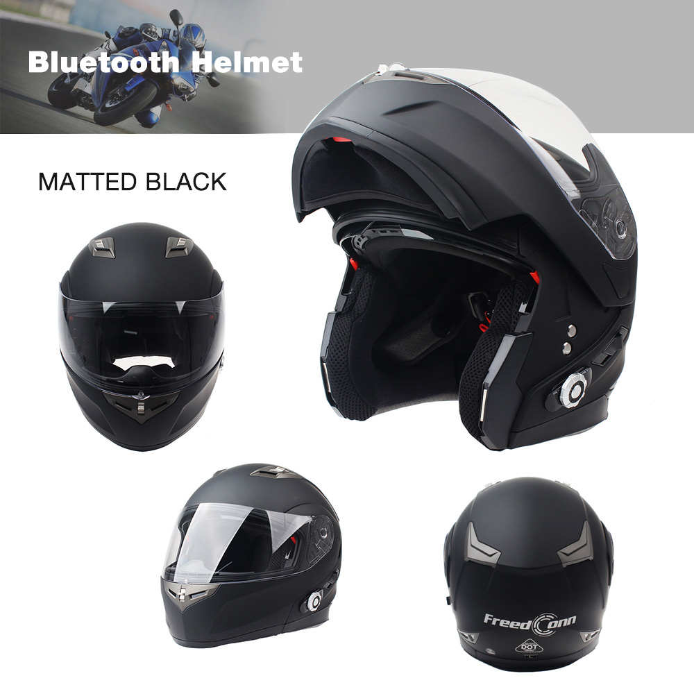 FREEDCONN-BM2-S-DOT-500M-bluetooth-Intercom-Motorcycle-Helmet-Smart-Music-3-Rider-Interphon-With-FM--1588974