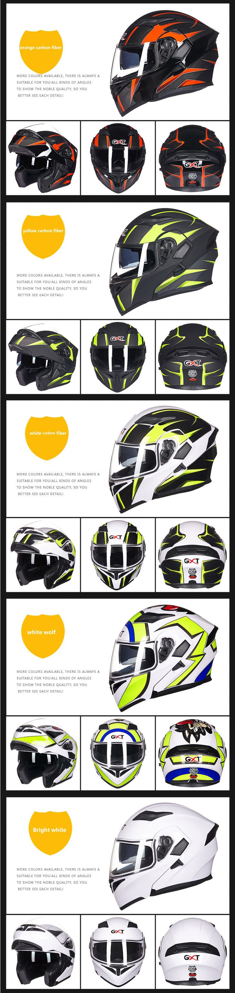 GXT-902-DOT-Motorcycle-Full-Face-Helmet-Flip-up-Motocross-Double-Lens-Racing-Riding-1555855