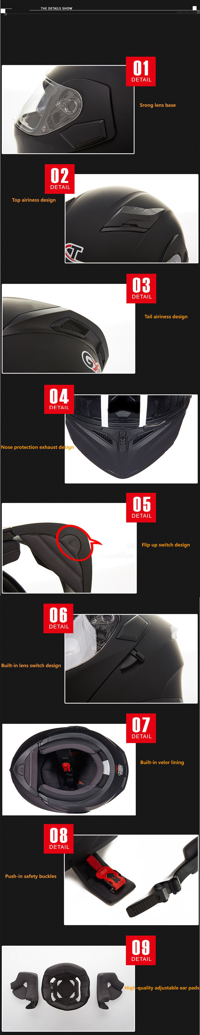 GXT-902-DOT-Motorcycle-Full-Face-Helmet-Flip-up-Motocross-Double-Lens-Racing-Riding-1555855