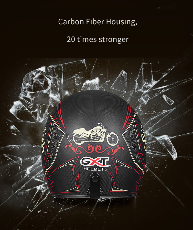 GXT-A303-ECE-Motorcycle-34-Face-Color-Carbon-fiber-Retro-Helmet-Motorbike-Scooter-Crash-Visor-1548284