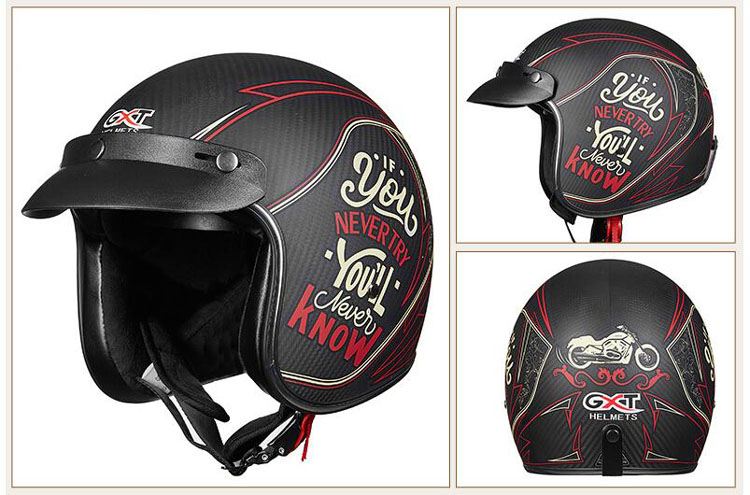 GXT-A303-ECE-Motorcycle-34-Face-Color-Carbon-fiber-Retro-Helmet-Motorbike-Scooter-Crash-Visor-1548284