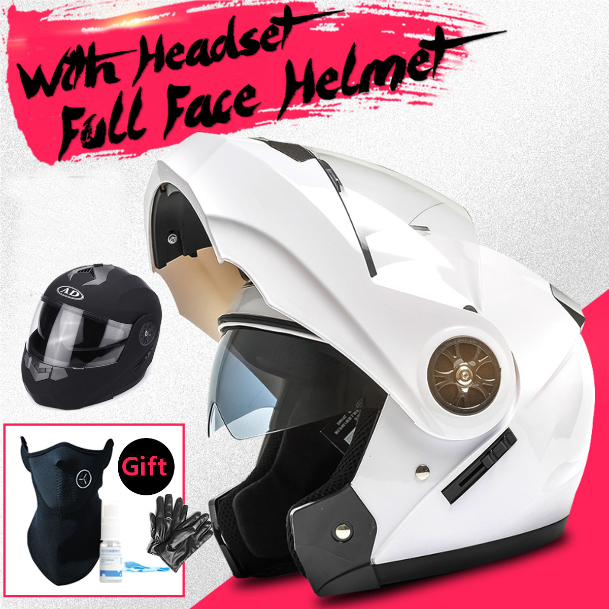 Motorcycle-Dual-Visor-Full-Face-Helmet-WithWithout-bluetooth-Music-Headset-Gloves-1635864