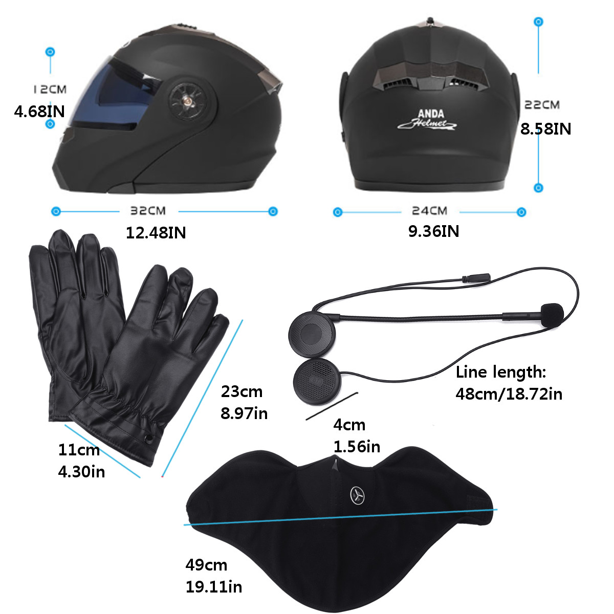 Motorcycle-Dual-Visor-Full-Face-Helmet-WithWithout-bluetooth-Music-Headset-Gloves-1635864
